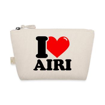 J'adore le prénom Airi - Trousse biologique - nature - Devant
