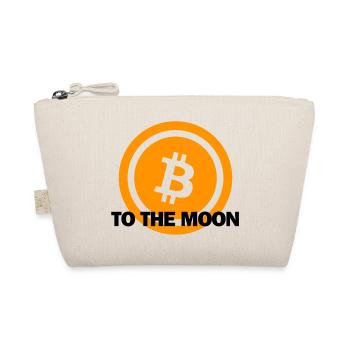 Bitcoin to the moon - Organic Pouch - nature - Front