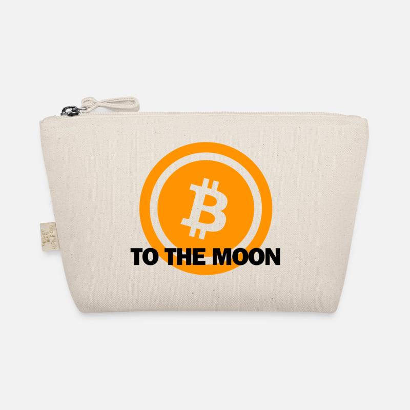Bitcoin to the moon - Bio-Täschchen - Natur