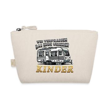 Das Erbe unserer Kinder Lustiger Spruch Wohnwagen - Bio-Täschchen - Natur - Vorne