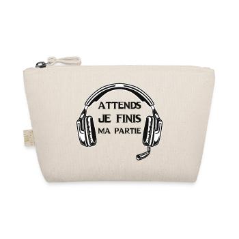Attends Je Finis ma Partie Gamer Jeux Video Game - Trousse biologique - nature - Devant
