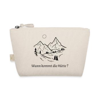 Wann kommt die Hütte ? wandern - Bio-Täschchen - Natur - Vorne