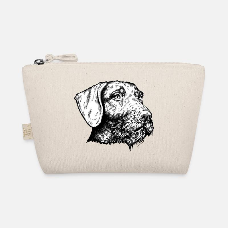 German Wirehaired Portrait Organic Pouch