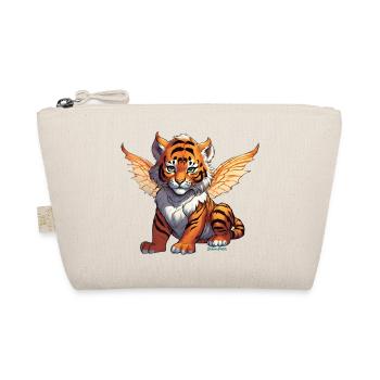 Winged Striped Tiger: Fantasy Meets Wilderness - Organic Pouch - nature - Front