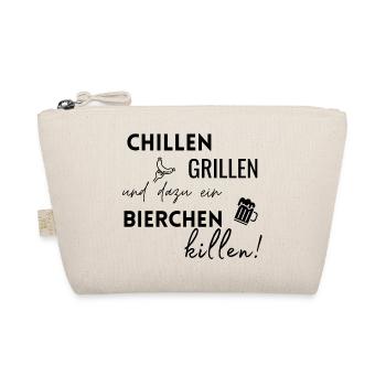 Chillen Grillen Bierchen killen - Bio-Täschchen - Natur - Vorne