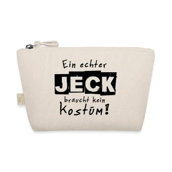 Ein echter Jeck braucht kein Kostüm Karneval - Bio-Täschchen - Natur - Vorne