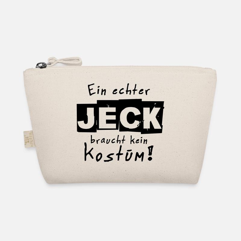 Ein echter Jeck braucht kein Kostüm Karneval - Bio-Täschchen - Natur