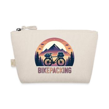 Mountain Camping Fahrrad Bikepacking Bikepacking - Bio-Täschchen - Natur - Vorne