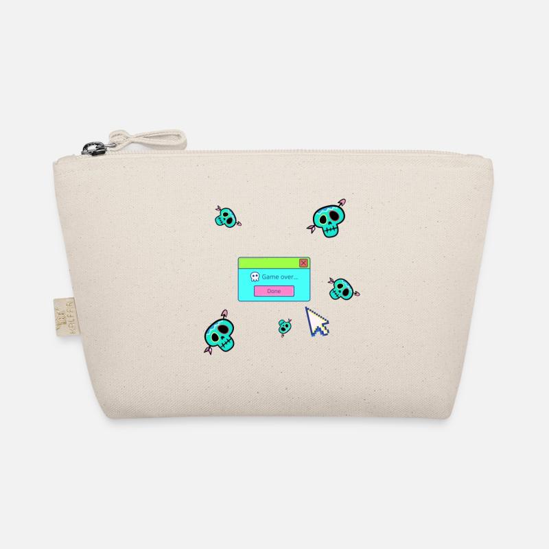 Game over,nerd, computer game,gamer, game Organic Pouch