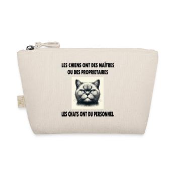The cats have staff at their service (us!) - Organic Pouch - nature - Front