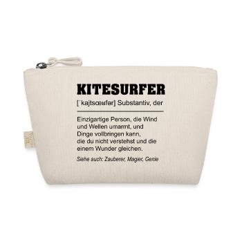 Kitesurfer Definition - Bio-Täschchen - Natur - Vorne