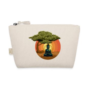 Bouddha moine Namaste bouddhisme je cadeau - Trousse biologique - nature - Devant