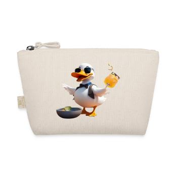 Sunglasses Duck Toasting Beer - Organic Pouch - nature - Front