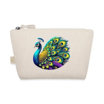 Pfau - Bio-Täschchen - Natur - Vorne