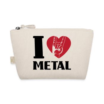 I love metal - Organic Pouch - nature - Front