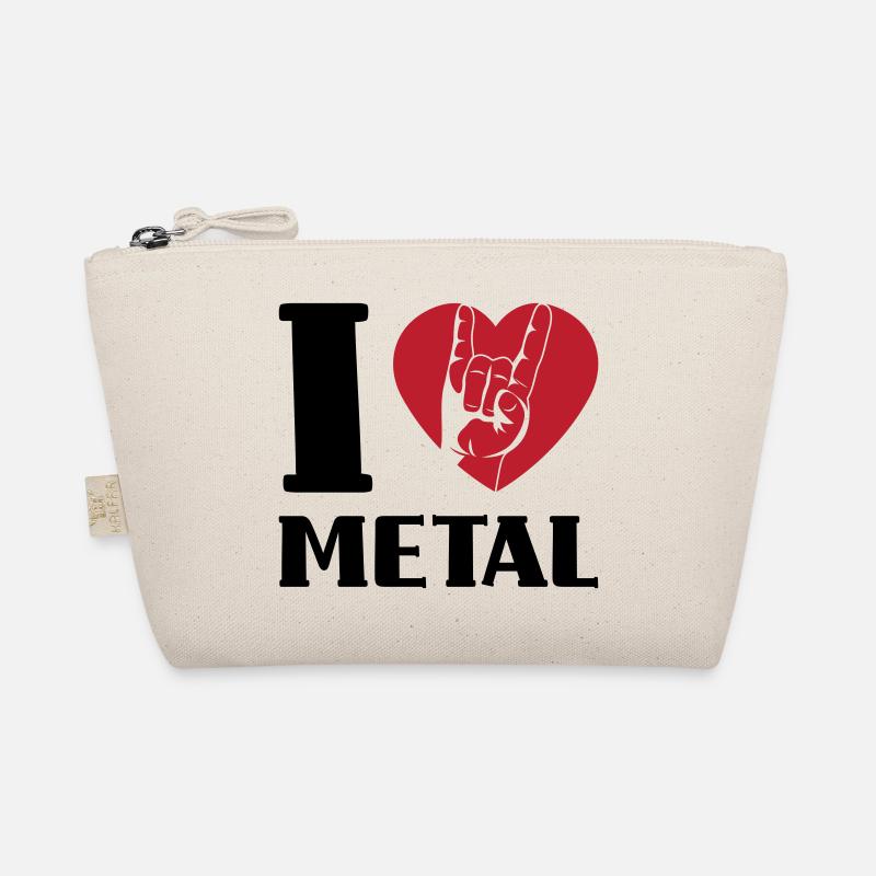 I love metal - Bio-Täschchen - Natur