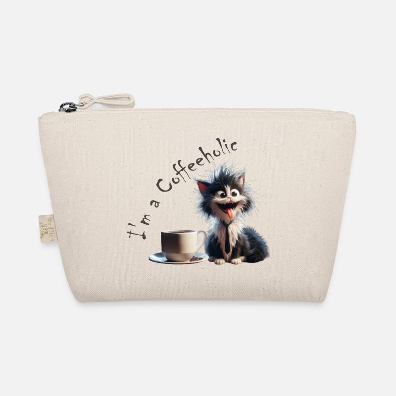 Cat Coffeeholic - Organic Pouch - nature