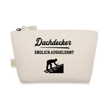 Dachdecker Ausbildung Bestanden Azubi Dachdeckerei - Bio-Täschchen - Natur - Vorne