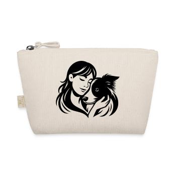 Border Collie Mom - dogmom Vektor Design - Bio-Täschchen - Natur - Vorne