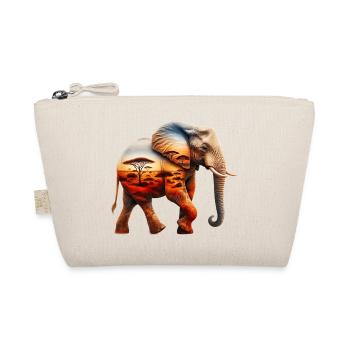 Elefant - Bio-Täschchen - Natur - Vorne