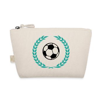 fussball icon lorbeerkranz - Bio-Täschchen - Natur - Vorne