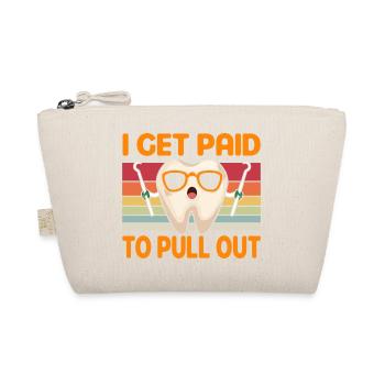 Tooth Fairy Humorous Spell Art - Organic Pouch - nature - Front
