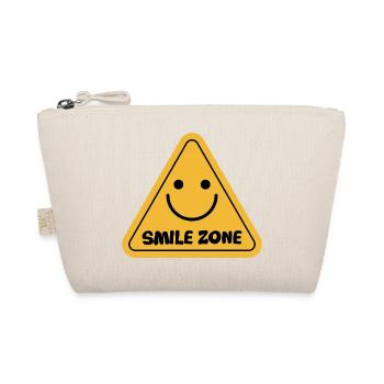 Smile Zone Happy Yellow Aesthetic Summer Sunshine - Organic Pouch - nature - Front