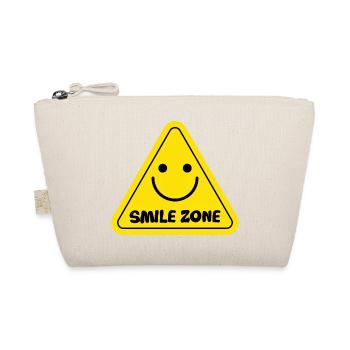 Smile Zone Happy Yellow Aesthetic Summer Sunshine - Organic Pouch - nature - Front