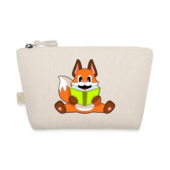 Fox Nerd Book - Organic Pouch - nature - Front