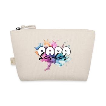 Bester Papa, Vatertag, Männertag, Papi, Vater - Bio-Täschchen - Natur - Vorne
