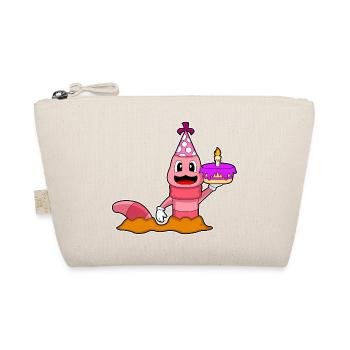 Gâteau d’anniversaire Worm - Trousse biologique - nature - Devant