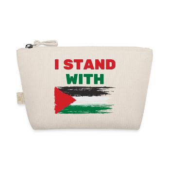 I stand with palestine FREE PALESTINE - Organic Pouch - nature - Front