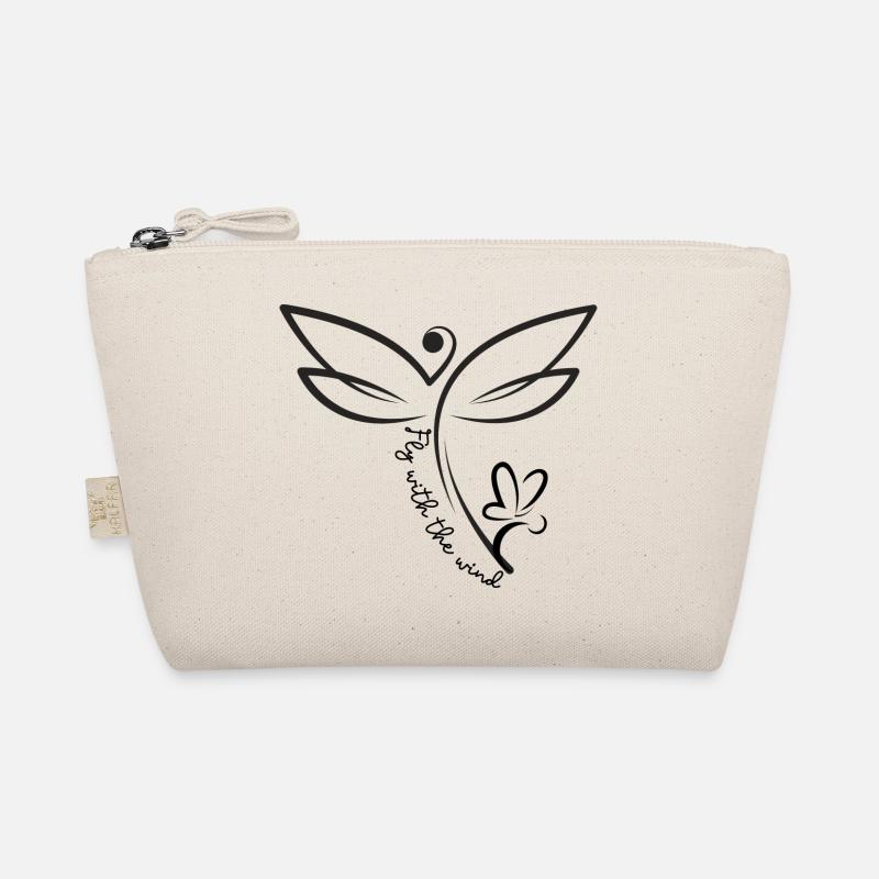 Zauberhafte wilde Libelle "Fly with the Wind“ Bio-Täschchen