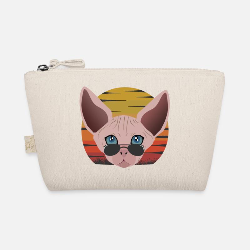 Sphinx Katze Sonnenuntergang Bio-Täschchen