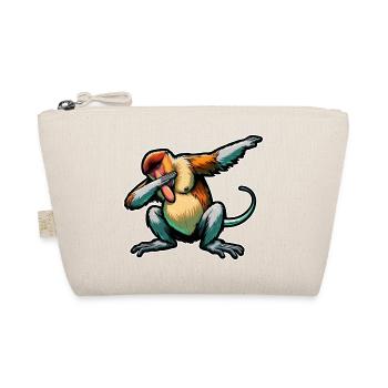 Nasenbär Affe Dabbing Affe Geschenk Affen - Bio-Täschchen - Natur - Vorne