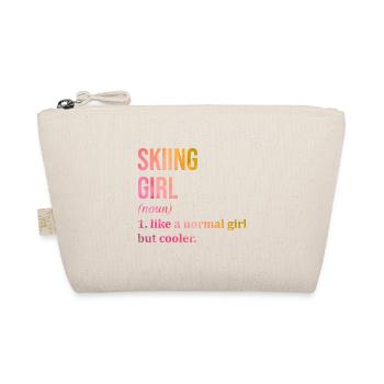 Ski Ski Ski - Organic Pouch - nature - Front