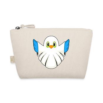 Bird Halloween Ghost - Organic Pouch - nature - Front
