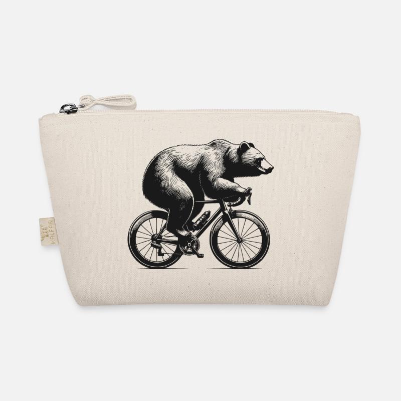 Radfahrender Bär Bio-Täschchen