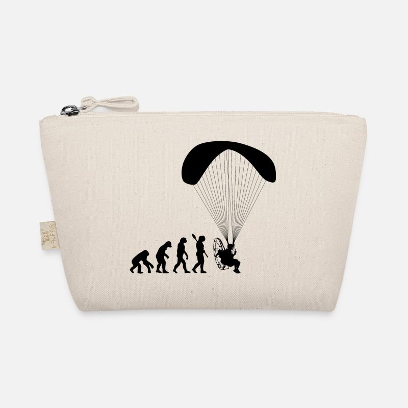 Paramotoring Human Evolution Funny Organic Pouch