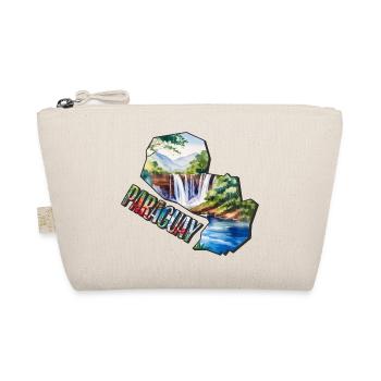 Aquarell Landkarte Paraguay - Bio-Täschchen - Natur - Vorne