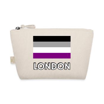 Asexualität Pride Flagge London - Bio-Täschchen - Natur - Vorne