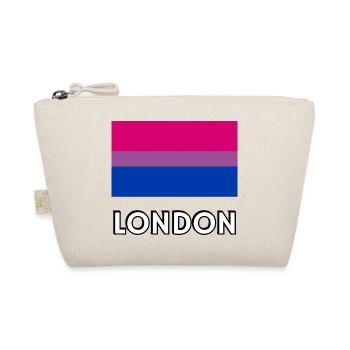 Bi Pride Flagge London - Bio-Täschchen - Natur - Vorne