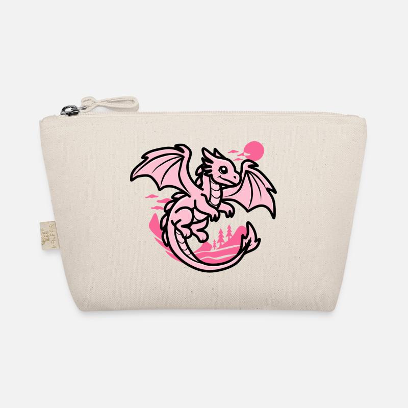 Rosa Drache Bio-Täschchen