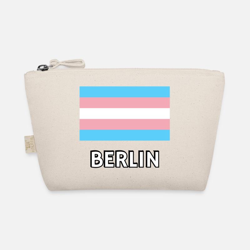 Trans Pride Flag Berlin Organic Pouch