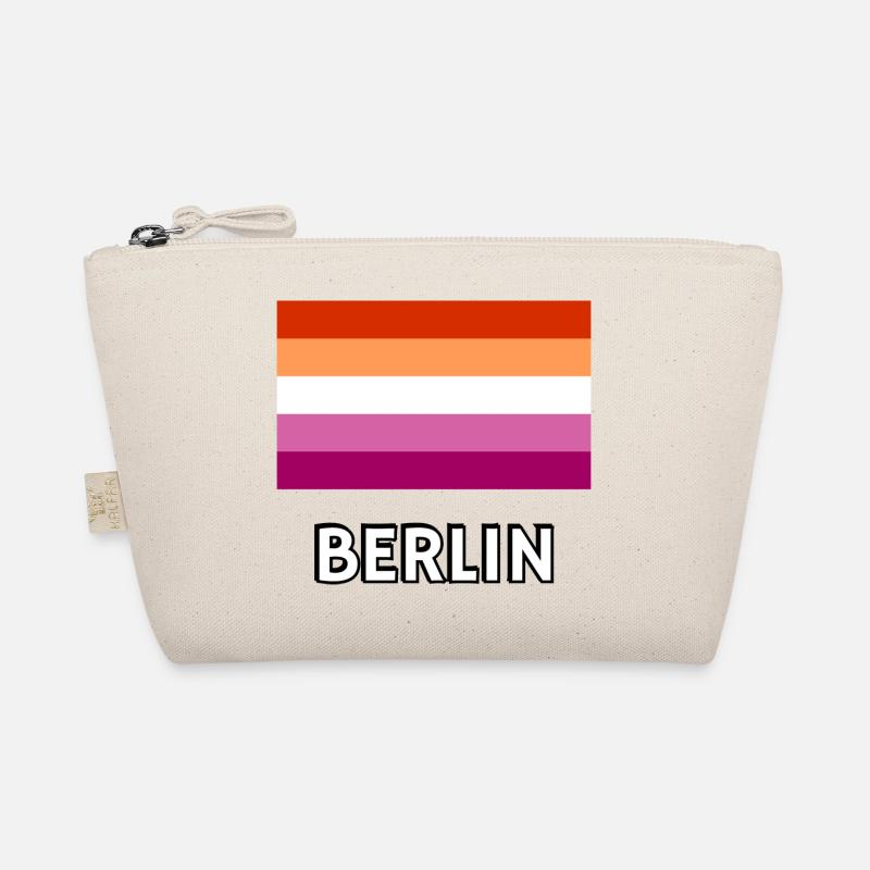 Drapeau de la fierté lesbienne Berlin Trousse biologique