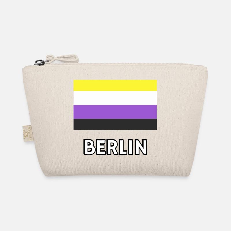 Non binary Pride Flag Berlin Organic Pouch