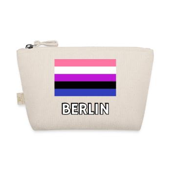 Genderfluid Pride Flag Berlin - Organic Pouch - nature - Front