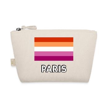 Lesbian Pride Flagge Paris - Bio-Täschchen - Natur - Vorne