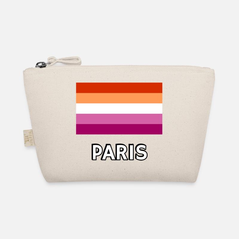 Lesbian Pride Flagge Paris Bio-Täschchen