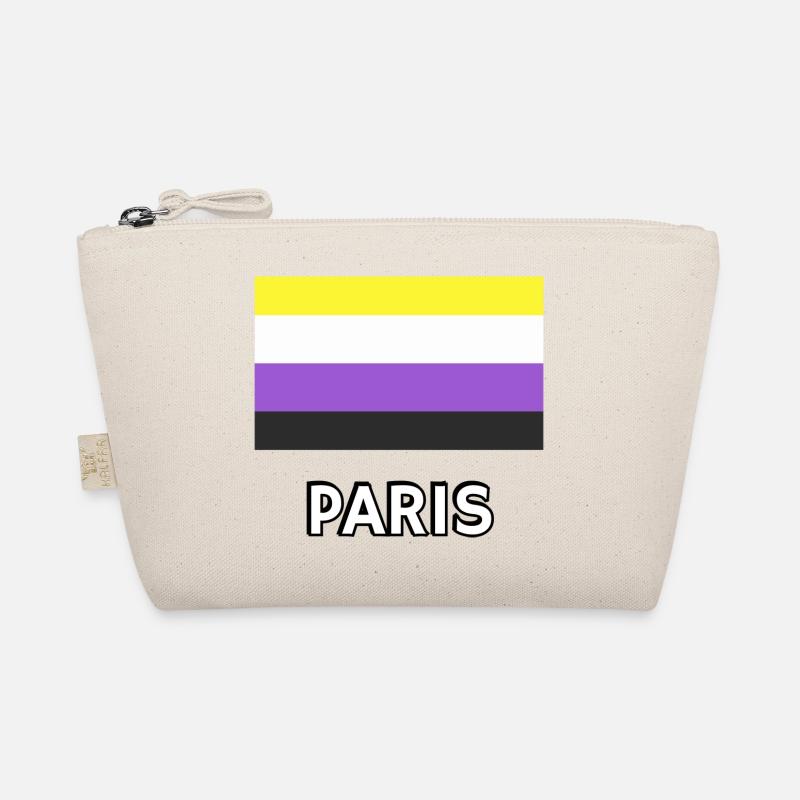 Drapeau de la Fierté Non-binaire Paris Trousse biologique
